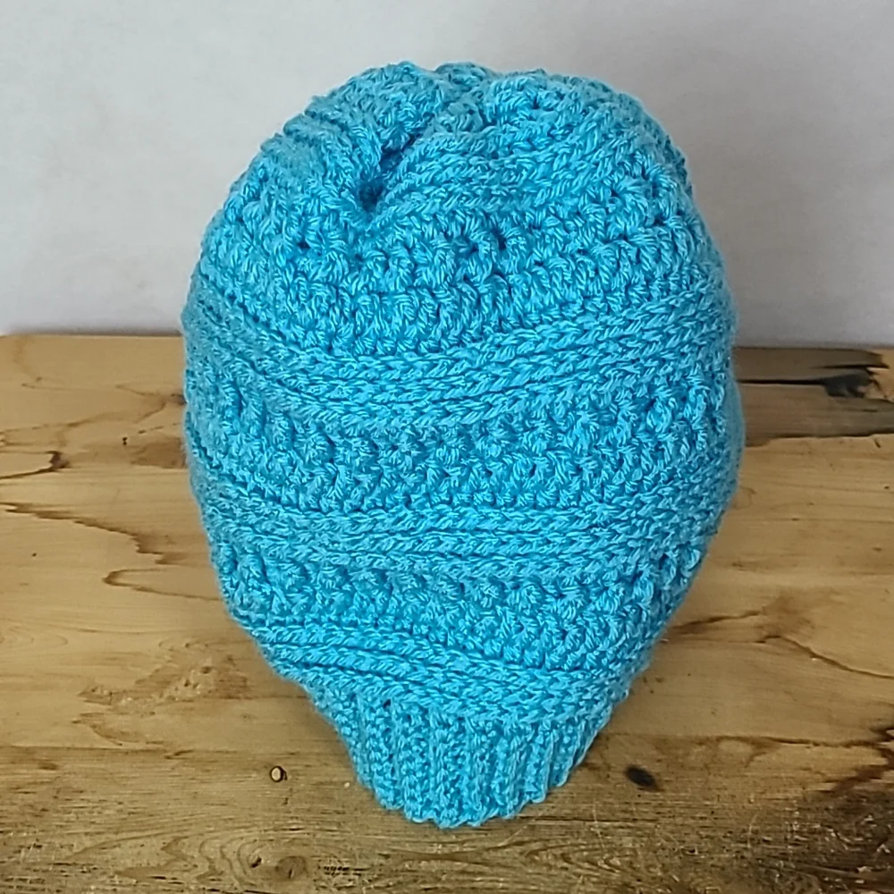 1️⃣7️⃣Handmade Winter Hat Blue-NEW
